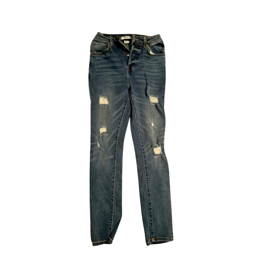 forever 21 distressed boyfriend jeans